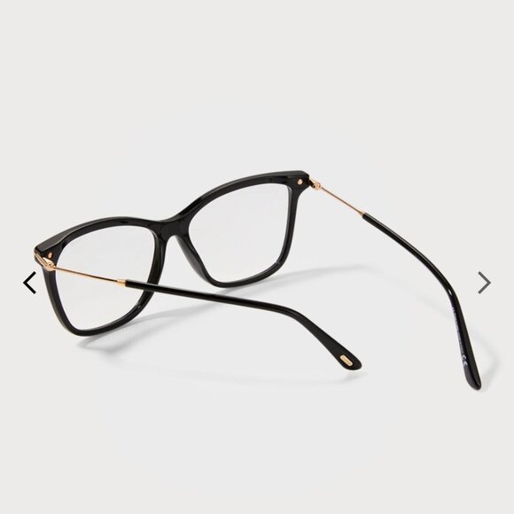 SOLD! TOM FORD TF5824 - Black Eyeglasses with Magnetic Clip-on Sunglasses - Picture 4 of 16